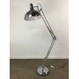 A LARGE ANGLEPOISE FLOOR LAMP