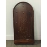 A JAQUES 'HIT-A-PIN BAGATELLE' BOARD,