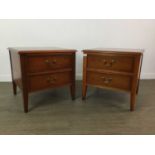 A PAIR OF MODERN BEDSIDE CHESTS