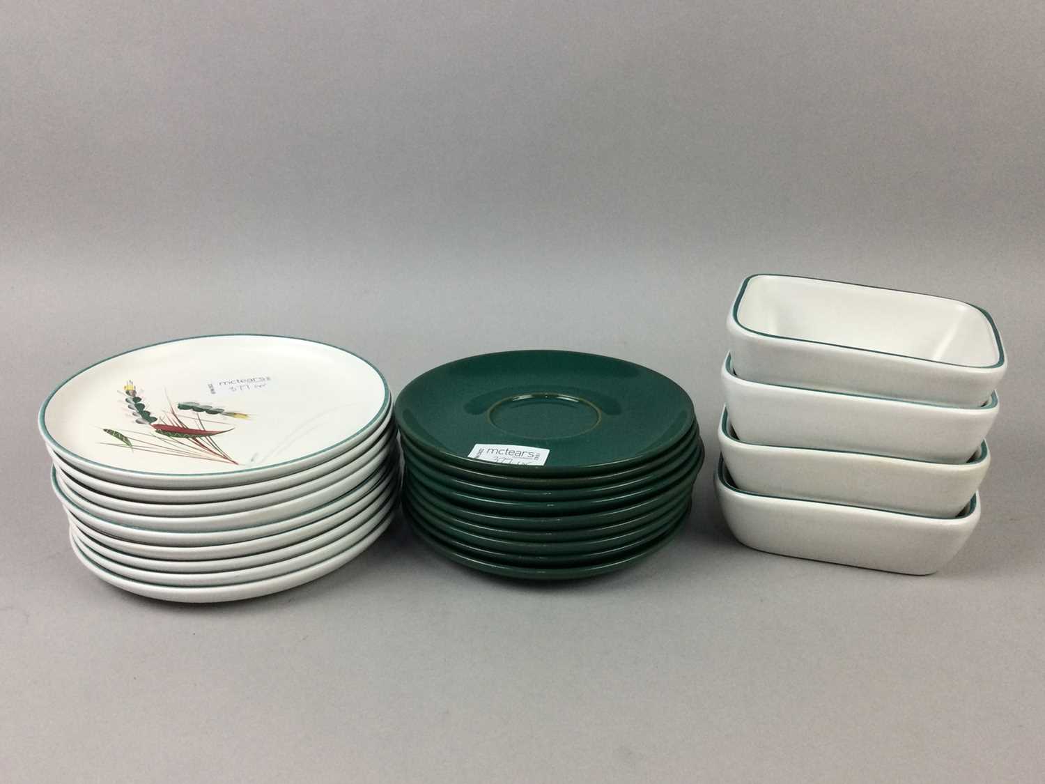 A DENBY 'GREENWHEAT' PATTERN DINNER SERVICE - Image 2 of 5