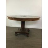 A WILLIAM IV BURR WALNUT AND MARQUETRY BREAKFAST TABLE