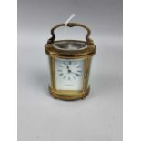 A GARRARD & CO BRASS CARRIAGE CLOCK