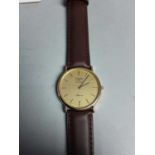 A GENTLEMAN'S LONGINES PRESENCE WRISTWATCH