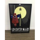 SPIDERMAN AND IRONMAN FRAMED PRINTS