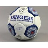 A RANGERS F.C. SIGNED BALL