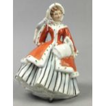 A ROYAL DOULTON FIGURE OF 'PHYLLIS' AND FOUR OTHER FIGURES