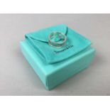 A SILVER TIFFANY RING