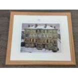 A PHOTOGRAPHIC PRINT OF GLASGOW STREET SCENE AND ANOTHER