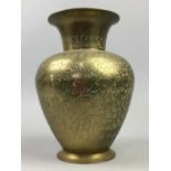 A 20TH CENTURY INDIAN BRASS VASE