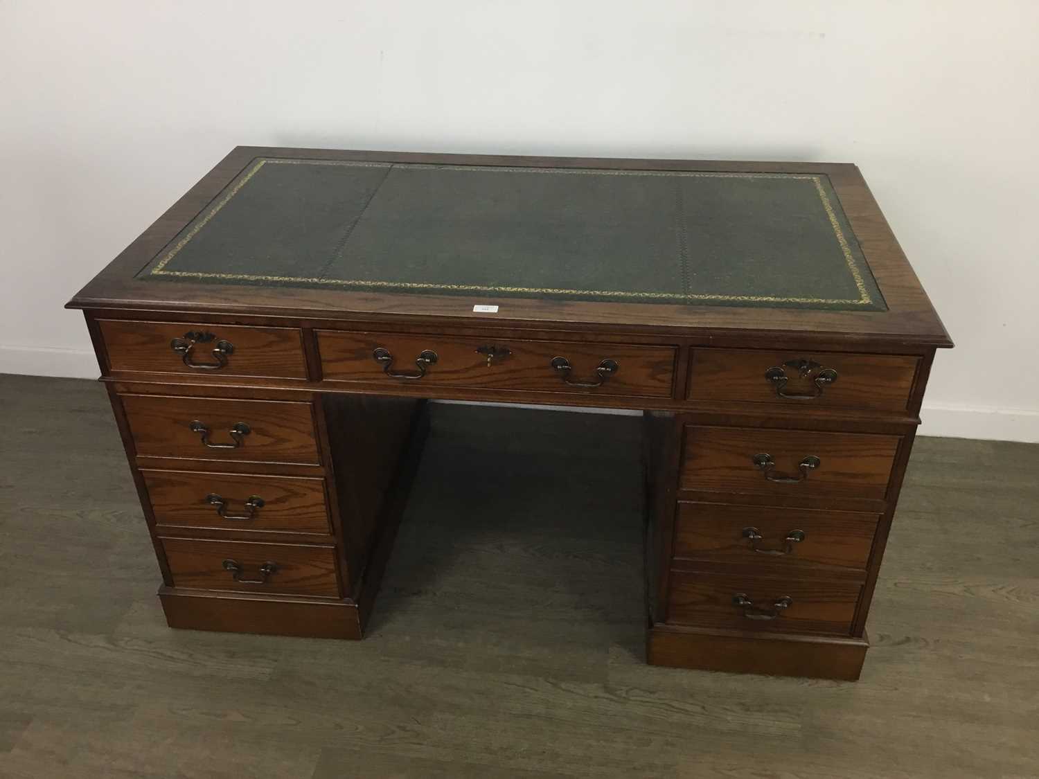 A REPRODUCTION TWIN PEDESTAL DESK - Image 2 of 2