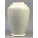 A POOLE POTTERY WHITE GLAZED VASE