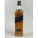 JOHNNIE WALKER 12 YEAR OLD BLACK LABEL, JOHNNIE WALKER RED LABEL 1L AND MARTELL VSOP 35CL