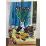 STILL LIFE WITH JUG, AN OIL BY LORNA BOYLE