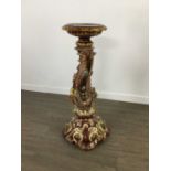 A VICTORIAN CERAMIC PLANT STAND