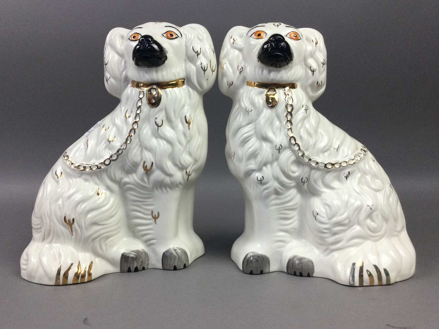 A PAIR OF BESWICK WALLY DOGS
