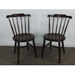 A PAIR OF PENNY CHAIRS AND TWO 20TH CENTURY CHAIRS