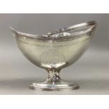 A GEORGE III SILVER SWEETMEAT DISH