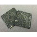 A LOT OF TWO GEORGE III SCOTTISH CHURCH TOKENS