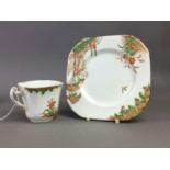 A WOODLAND DELPHINE CHINA ART DECO PART TEA SERVICE