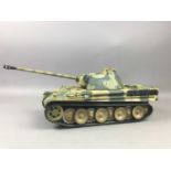 A LOT OF MODEL TANKS AND OTHER MODEL VEHICLES