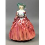 A ROYAL DOULTON FIGURE OF 'GENEVIEVE' AND FOUR OTHERS
