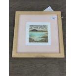 QUIET SHORES, A PRINT BY GAIL KELLY, ALONG WITH TWO WATERCOLOURS AND A PASTEL ON PAPER