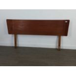 A MID CENTURY DOUBLE BED HEADBOARD