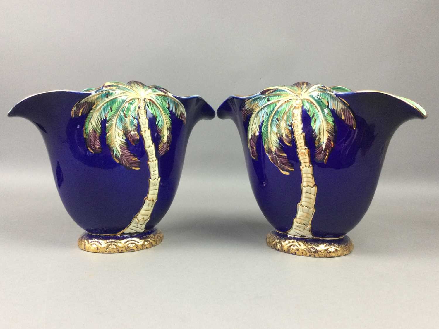 A PAIR OF BESWICK VASES