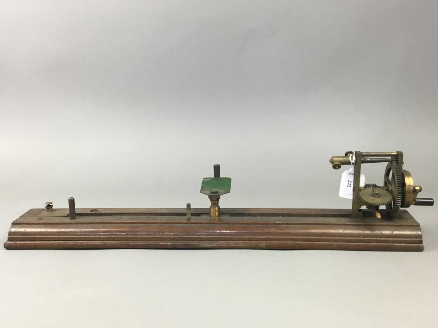 A 19TH CENTURY BRASS YARN TESTER