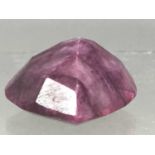 **A CERTIFICATED TREATED UNMOUNTED RUBY