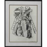 FROM STATIONS OF THE CROSS, A LITHOGRAPH AFTER HENRI MATISSE