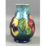 A MOORCROFT CLEMATIS PATTERN VASE