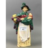 A ROYAL DOULTON FIGURE OF 'THE FLOWER SELLER'