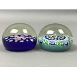 TWO SCOTTISH MILLEFIORI PAPERWEIGHTS