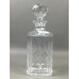 AN EDINBURGH CRYSTAL DECANTER AND OTHER CRYSTAL