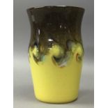 A STRATHERN GLASS VASE AND OTHER GLASS WARE