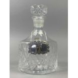 TWO WHITEFRIARS CRYSTAL DECANTERS AND OTHER DECANTERS