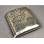 SILVER CIGARETTE CASE ALONG WITH ANOTHER