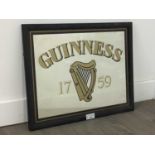 A GUINNESS ADVERTISEMENT MIRROR