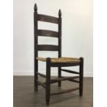 AN ARTS & CRAFTS HIGH BACK CHAIR