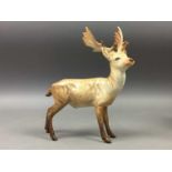 A BESWICK STAG, ALONG WITH OTHER ANIMAL FIGURES