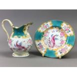 A MINTONS TEA SERVICE AND A FRENCH FAIENCE DISH