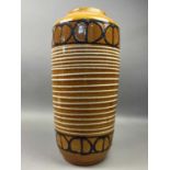 A MID CENTURY WEST GERMAN CERAMIC VASE AND THREE OTHERS
