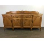 AN OAK REPRODUCTION SIDEBOARD