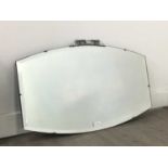 A LOT OF FRAMELESS WALL MIRRORS