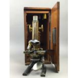 A MONOCULAR MICROSCOPE BY REICHERT OF WIEN