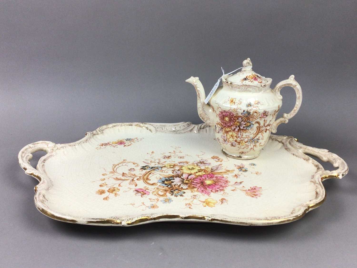 A LATE VICTORIAN S FIELDING & CO STONEWARE CABARET SERVES PATTERN TEA SERVICE - Image 3 of 3