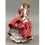 A ROYAL DOULTON FIGURE OF 'TOP OF THE HILL' AND OTHER FIGURES