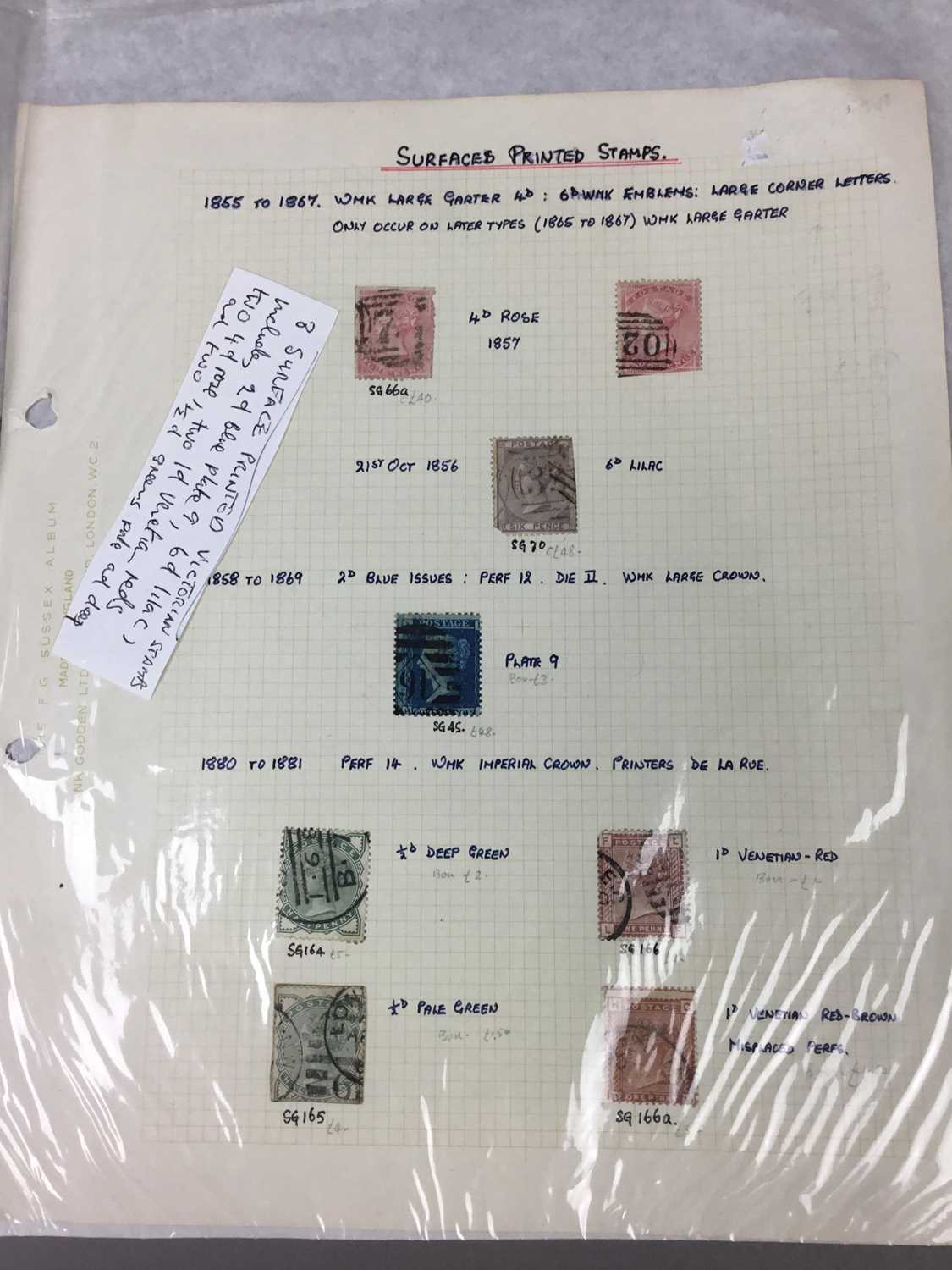 AN ALBUM AND SHEET OF VICTORIAN STAMPS - Image 10 of 10