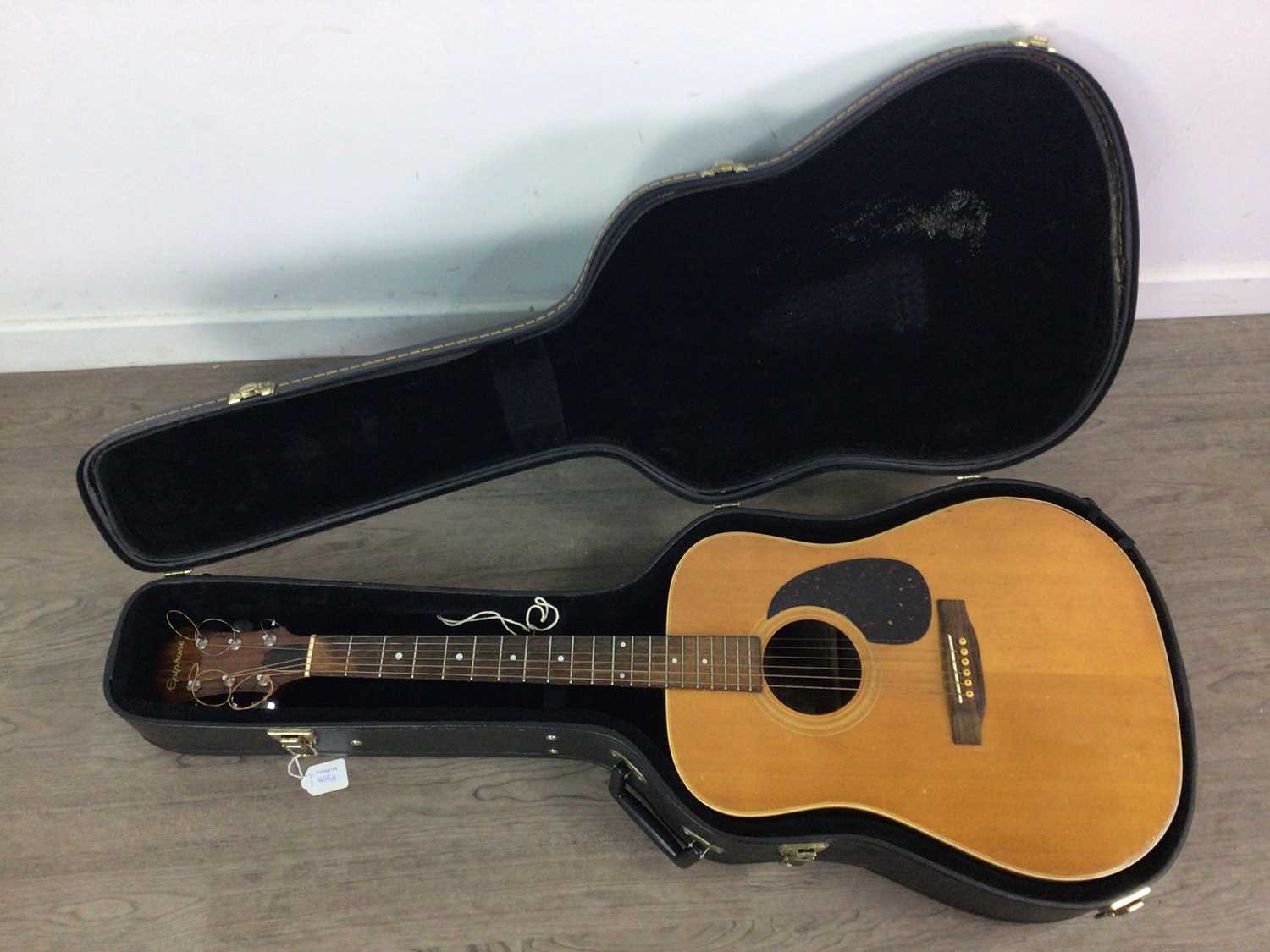 AN EPIPHONE ACOUSTIC GUITAR